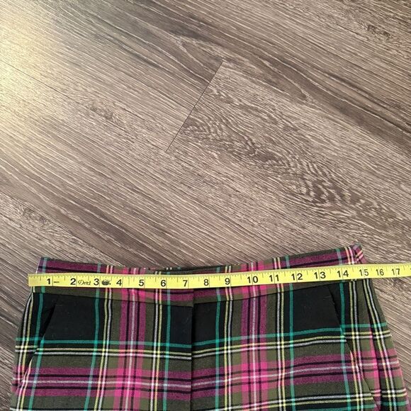 J. Crew Kate Straight Pant in Pink Stewart Tartan Wool blend - Picture 4 of 9